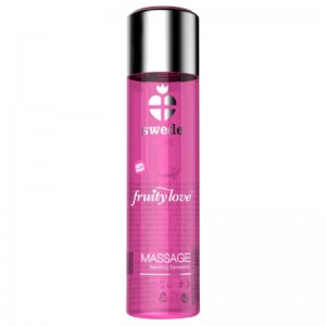Pink grapefruit and mango aroma massage oil with warm effect from the FRUITY LOVE series 120 ml by SWEDE