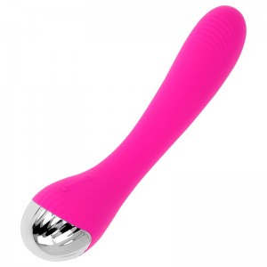 19 cm Pink Flexible G-Spot Vibrator by OHMAMA
