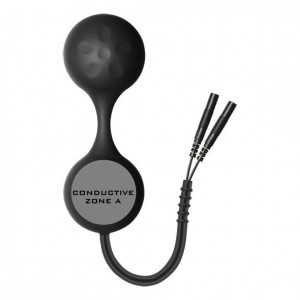 Kegel exercise balls with electrostimulation contacts from ELECTRASTIM