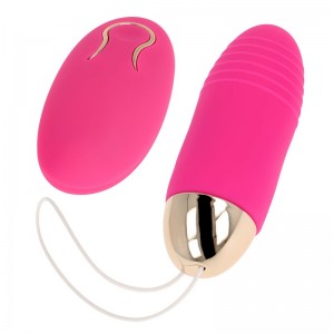 Pink vibrating egg with remote control from OHMAMA
