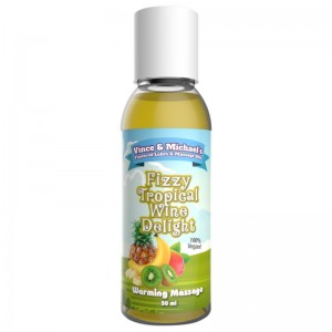 Tropical Wine Sparkling Delight scented massage oil with heat effect 50 ml by VINCE & MICHAEL'S