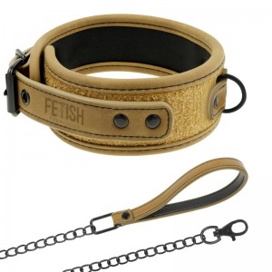 Collar with leash from the FETISH SUBMISSIVE ORIGIN series.