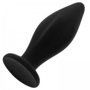 Shaped silicone anal plug with suction cup 12 cm by OHMAMA