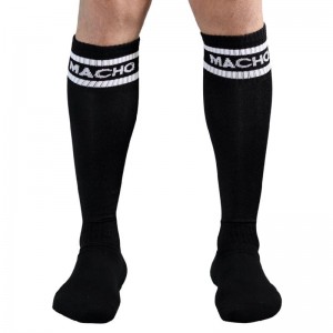 Men's black long socks One size fits all from MACHO