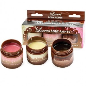 Pack of three 60g bottles of tasty chocolate body tints from SPENCER & FLEETWOOD LOVERS