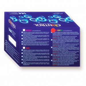 Adapta Fussion flavored condoms 144 units by CONTROL