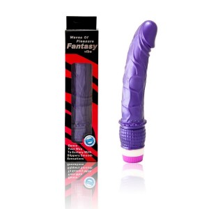 Waves of Pleasure 23 cm purple phallus-shaped vibrator by BAILE