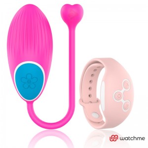 Fuchsia/Pink vibrating egg with remote control WATCHME by WEARWATCH