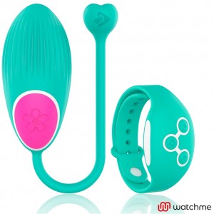 Aquamarine vibrating egg with remote control WATCHME by WEARWATCH