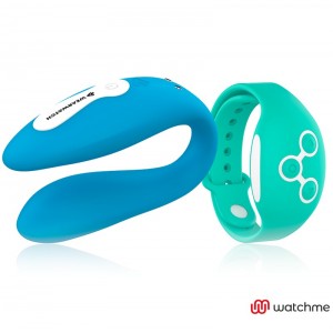 WATCHME Heavenly/Aquamarine Remote Control Dual Vibrator by WEARWATCH