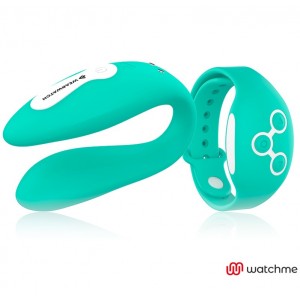 WATCHME Aquamarine Dual Vibrator with Remote Control by WEARWATCH