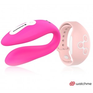 Dual vibrator with remote control WATCHME Fuchsia/Pink by WEARWATCH