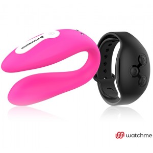Dual vibrator with remote control WATCHME Fuchsia/Black by WEARWATCH