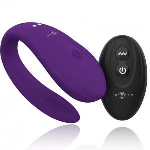 Double vibrator for couples at C BRUNO Purple by INTENSE