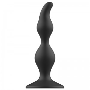 Black P-Spot shaped anal plug 12 x 3 cm by ADDICTED TOYS