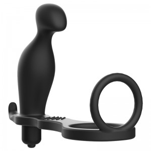 Phallic Ring and Vibrating P-Spot Anal Plug from ADDICTED TOYS