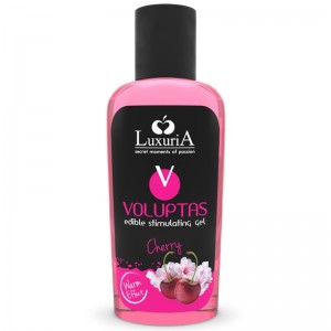 Edible massage gel with heat effect "VOLUPTAS" Cherry flavor 100 ml by LUXURIA