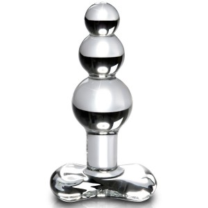 Glass anal plug with spheres ICICLES N°47 by PIPEDREAM