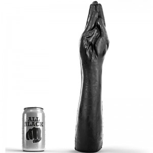 Dildo a forma di mano da fisting All Black 37 cm