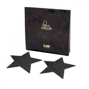 Black star nipple covers from the FLASH series by BIJOUX INDISCRETS