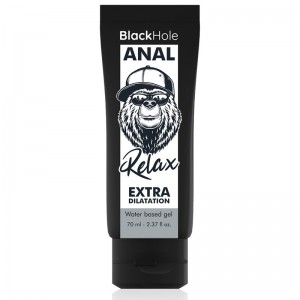 Gel lubrificante anale base acqua "Relax" 70 ml di BLACK HOLE