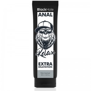 Gel lubrificante anale base acqua "Relax" 250 ml di BLACK HOLE