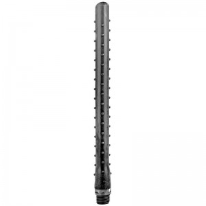 Striped anal shower nozzle 27 cm by ALL BLACK
