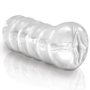 Clear-Leader Snatch transparent masturbator from the Extreme Toyz series by PIPEDREAM