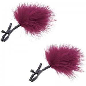 Enchanted feather nipple clamps by SEX & MISCHIEF