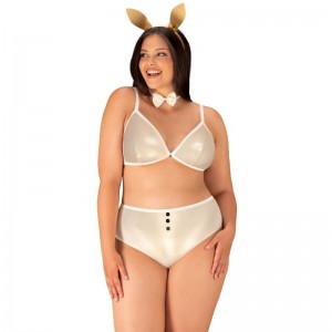 Sexy bunny suit from the NEO GOLDES collection Size XXL/XXXL by OBSESSIVE