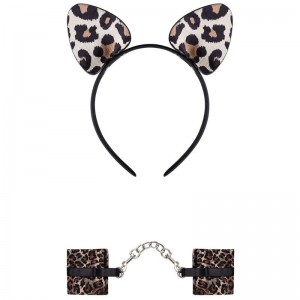 Leopard cuffs and ears Model TIGERLLA by OBSESSIVE