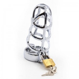 Metal Chastity Phallic Cage Size S by OHMAMA