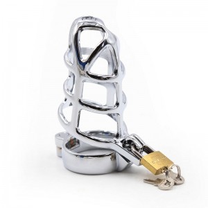 Metal Chastity Phallic Cage Size M by OHMAMA