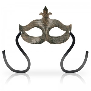 Copper-colored "FLEUR DE LIS" Venetian mask by OHMAMA