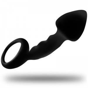 Shaped silicone plug with ring by OHMAMA