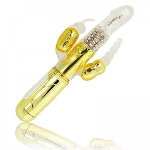 Golden Multifunctional Vibrator by OHMAMA