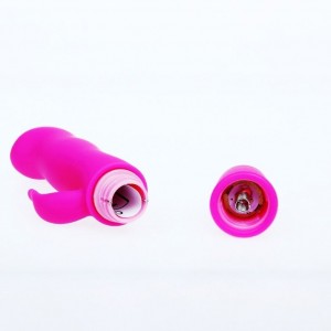Mini BLITHE deep pink rabbit vibrator by PRETTY LOVE