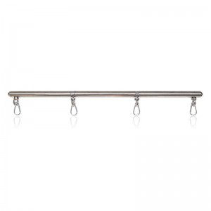 Removable metal spreader bar with 4 hooks from OHMAMA FETISH