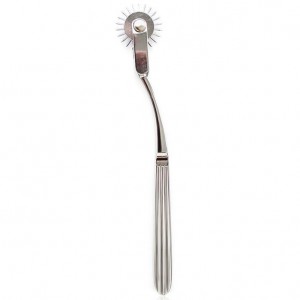 Metal roller-tipped tickler from OHMAMA FETISH