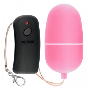 Pink vibrating egg with remote control from ONLINE