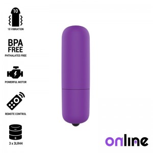 Purple Mini Vibrating Bullet from ONLINE