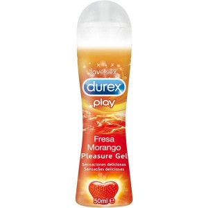 Strawberry flavored lubricating gel 50 ml by DUREX