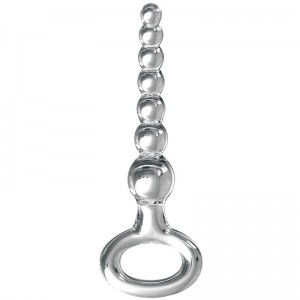 Glass ball anal chain with hook ICICLES No. 67 by PIPEDREAM