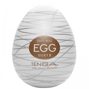 EGG SILKY II single-use masturbator from the TENGA EGG series