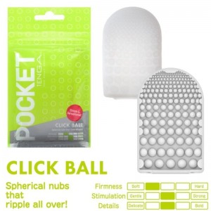 CLICK BALL portable disposable masturbator from TENGA's POCKET series