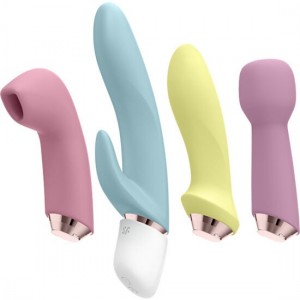 Set of 4 Marvelous Four vibrators and clitoral stimulators from SATISFYER
