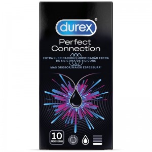 Perfect Connection 10 units extra lubricated thick condoms by DUREX