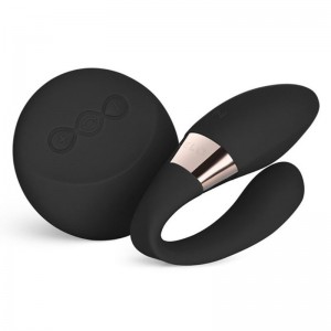 Vibrator stimulator for the couple with remote control TIANI DUO Black by LELO