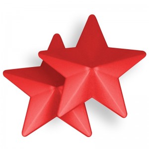Copricapezzoli rossi a stella di OHMAMA FETISH