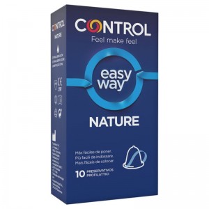 Condoms with Easy Way Nature applicator 10 units by CONTROL
